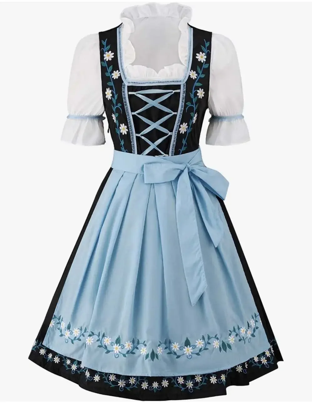 NEW Dirndl Dress Oktoberfest Bavarian Costume German Beer Lady Women's Medium